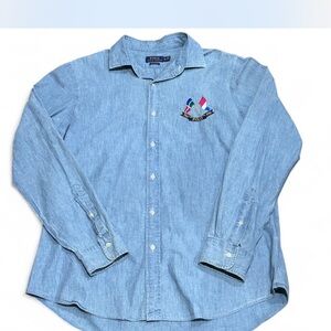 Polo Ralph Lauren cross flags Chambray